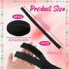 Molain 4 Pcs Black Elastic Bands for Wig for Keeping Wig in Place with Ear Covers, Lace Band for Wig Grip, Lace Band Melting Band for Lace Front for Women Hair