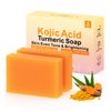 HOYEHOLA Kojic Acid Turmeric Soap Bar - Dark Spot Remover for Face Even Skin Tone, Moisturizing & Nourishing Natural Ingredients 2Pack