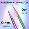 EMEDA Tweezers for Lash Extensions, Fiber Tip Lash Tweezers for Lash Extensions, 45° Tweezers for Eyelash Tweezers, Stainless Steel Tweezers Eyelash Extensions for Lash Artist and Beginners