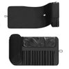 Warmstore Makeup Brush Bag, Travel Makeup Brush Case Makeup Brush Holder Organizer Cosmetic Bag Portable Roll Up Brush Storage Bag for Makeup Brushes and Cosmetic Essentials (Black)