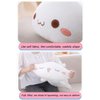 Cute Kitten Plush Toy Stuffed Animal Pet Kitty Soft Anime Cat Plush Pillow，Plush cat Doll Pillow Toys Children's (White)