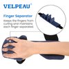 Velpeau Stroke Resting Hand Splint with Squeeze Stress Balls - Night Immobilizer Wrist Brace with Thumb Support - Finger Stabilizer Wrap for Muscle Atrophy, Arthritis, Carpal Tunnel Pain (Left-S)