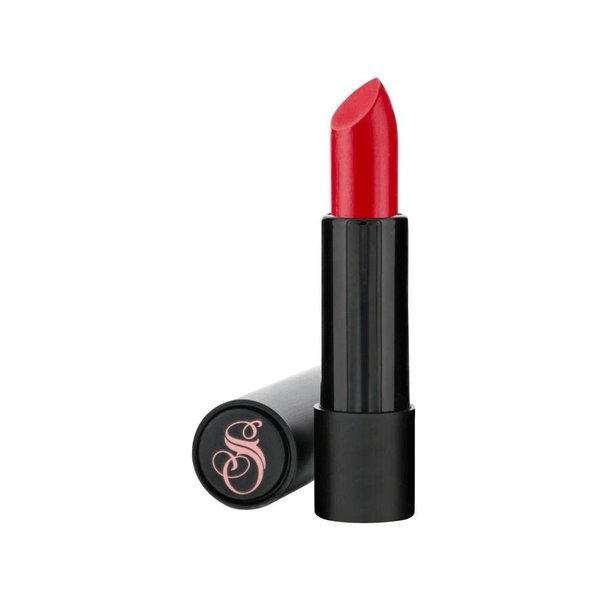 Suavecita Lipstick Victory True Red with Blue Undertones Long Lasting Lip Makeup Vegan