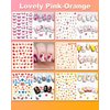 IDDFEVE 36 Sheets Varied Nail Art Stickers, All Holiday Variety Pack Seasonal Nail Decals, Self-Adhesive Pegatinas Uñas Colorful Design for Flowers Butterflies Luminous Star Halloween Christmas
