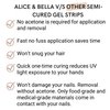 ALICE & BELLA Semi Cured Gel Nail Strips - Look For The Rainbow - Milky White Base w/Multi Color Rainbow Mani Polish Wraps Kit - Manicure Art Stickers Pride Mani - Use With Any UV Light Lamp
