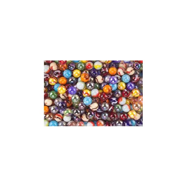 Mega Marbles SET OF 48 ASSORTED BULK - 1/2" PEEWEE MARBLES