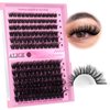 Fluffy Volume Lash Clusters DIY Lash Extensions 10-20MM Cluster Eyelashes 144pcs Wispy Individual Lashes Eyelash Extensions DIY at Home by ALICE