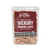 Fire & Flavor Premium All Natural Wood Chips for Smoker - Wood Chips for Smoking - Smoker Wood Chips - Smoker Accessories Gifts for Men and Women - Hickory - 2lbs