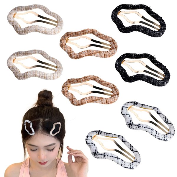 aoozleny 8PCS Cloud Hair Clips Metal Non Slip Hair Accessories Cute Elegant Thick Durability Hair Clips for Women