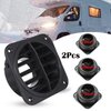 Warm Air Vent Outlet,2pcs 360 Degrees Rotatable Car Heater Duct Hose Pipe Warm Air Vent Outlet for Parking Heater Air Conditioner Steering Car Bus Boat Eberspacher, Webasto, Propex Heaters (75mm)