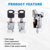 AUTOBABA Ignition Switch Lock Cylinder & 2 Pcs Door Lock Cylinder with Keys Compatible with 1992-1995 Ford Bronco F150 F250 F350 E150 E250 E350 Ranger Replaces# C-42-150 DP-42-122 F3UZ1522050D