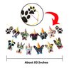 TSJ Dog Birthday Banner, 13PCS Dog Face Party Banner, Dog Theme Party Bunting Decoration Puppy Party Supplies for Birthday Party Baby Shower