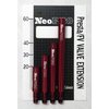 NeoPRO Presta Valve Extension Extender Kit (Pack of 2) w/Valve Key and Cap - Available in 4 Lengths - 20,30,40,60 mm (Black, 40mm)