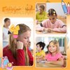 FULANSI Back to School Bow Hair Clips Yellow Pencil Headband Cute Bows Hair Accessories Big Bow Hair Scrunchies Cheer Hair Barrettes for First Day of School Girl Students Teachers Outfits Decor 4PCS