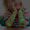 CHARLENT Glow in The Dark Dinosaur Temporary Tattoos for Kids - 74 Individually Sheets Luminous Dinosaur Tattoos for Boys Birthday Party Favors Goodie Bag Fillers
