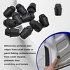 Suvnie 10 PCS Car Door Overslam Bumper Stopper, Rubber Auto Door Dampers Buffer Pad, Front Rear Door Shock Absorber Guard Cushion, Universal Vehicle Door Side Protection Accessories