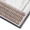 Bodermincer Brown Eyelash Extension 20D Cluster Soft Faux Mink False Eyelashes Natural Soft Natural Individual Eyelashes (10mm, Brown)