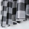 NATUS WEAVER Buffalo Check Curtains 54 inch Length Kitchen Living Room Bedroom Black and White Gingham Plaid Window Curtain Panels Basement Drapes 2 Panels Grommet Top Window Treatment Set