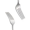 HISSF Dinner Forks Stainless Steel 18/0 of Table Forks 6 Pcs for Home, Kitchen Restaurant, Dishwasher Safe, 7.99 Inches, Silver