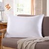Tim & Tina 22 Momme 100% Pure Mulberry Luxury Silk Pillowcase, Good for Skin and Hair, Facial Beauty (Toddler/Travel, Ivory)
