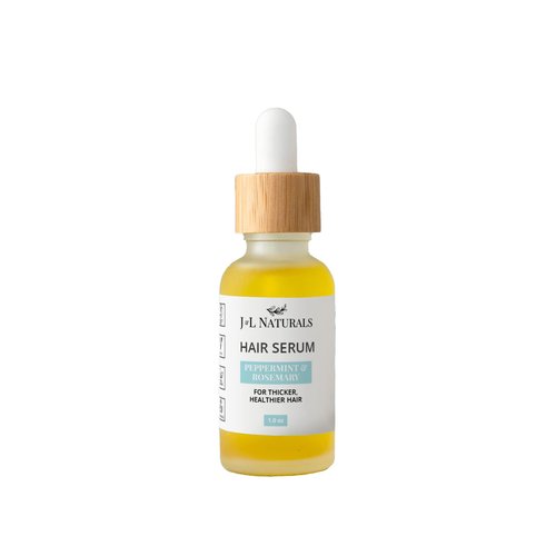 J&L Naturals | Hair Serum for Moisture, Damaged Hair, Growth | With Argan Oil & Coconut Oil | Cruelty Free, Paraben Free, Vegan | For All Hair (Growth (Normal to Thin Hair), 1 Oz (Single))