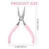 Needle Nose Pliers 5 Inch Long with Side Cutters, Chain Nose Pliers for Jewelry Making, Craft Pliers Small Needle Nose Pliers Mini, Long Needle Nose Pliers for Electronics and Working In Tight Areas