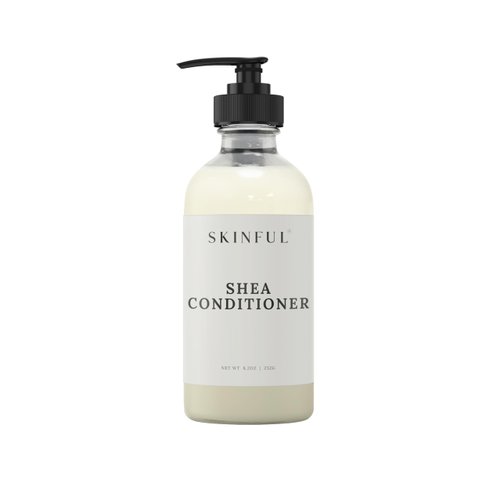 Skinful Shea Conditioner for Dry Damaged Hair - Rinse-Off Deep Hydrating Conditioner - 8.2oz
