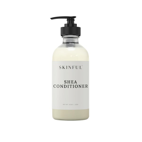 Skinful Shea Conditioner for Dry Damaged Hair - Rinse-Off Deep Hydrating Conditioner - 8.2oz