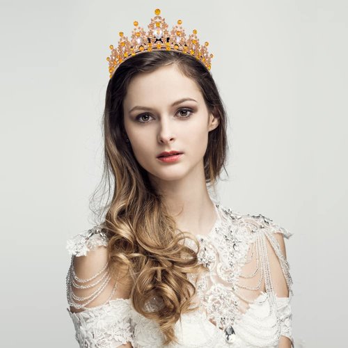 Kamirola - Crown for Women Wedding Tiara for Women Queen Crown Crystal Tiara Crown Wedding Tiaras for Bridal,Wedding Prom Pageant,Gothic Halloween Costumes