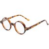 The Cambridge Iris Style Round Reading Glasses, Totally Round +2.00 Brown Tortoise (Carrying Case Included)