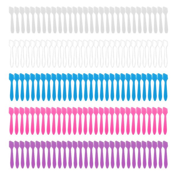 150 Pack MINI Makeup Spatulas, Reusable Cream Tip Spatulas Frosted Cosmetic Spatulas Scoops by Accmor