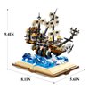 ZYLEGEN Pirate Ship Building Toy Set for Adults,Queen Mary Pirates Ship Building Blocks Kit,Sailboat Sets to Build, for Adult who Like Adventures Play and Book(1,028Pcs)