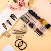 219 Pcs Hair Accessories Kit - Bobby Pins Bun Hair Nets U Shaped Hair Pins Metal Hair Clips Hair Rubber Bands for Women Girls Travel Ballet Dance Stuff with Organizer Box