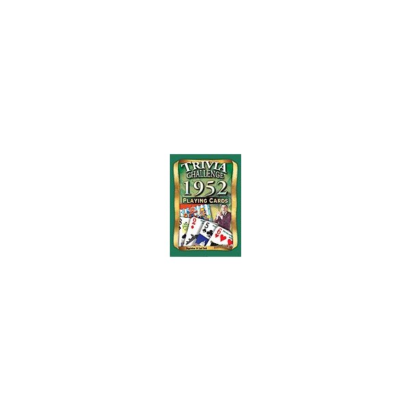 Flickback 1952 Trivia Playing Cards: Great Birthday