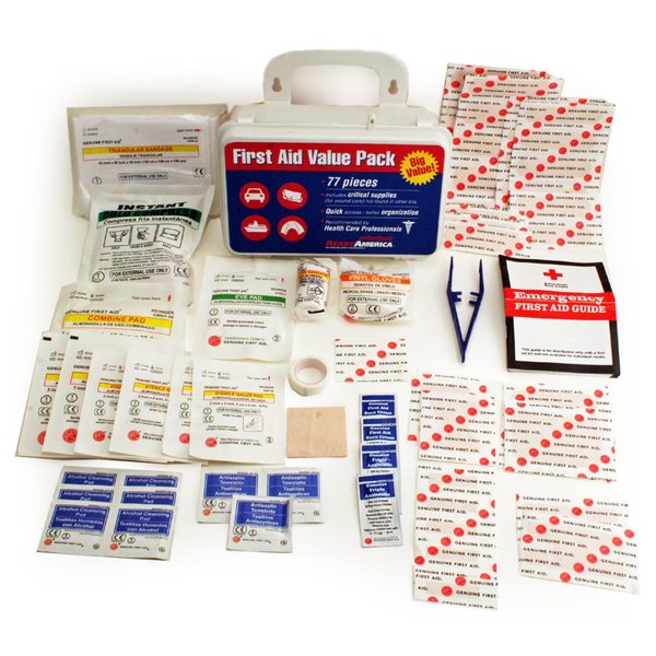 Ready America 74012 First Aid Value Pack, 77-Piece