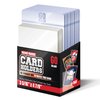 Semi Rigid Card Holders – 50 Card Holders for Trading Cards and 50 Penny Sleeves - 100 Bundle – Baseball Card Sleeves - Baseball Card Protectors - 3-5/16" x 4-7/8" Including 1/2" Lip