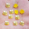 Bee Nail Charms 50PCS - 3D Resin Nail Decorations Flatback Kwaii Cute Nail Charms for Acrylic Nails