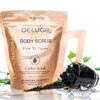 Deluge Coffee Scrub for Cellulite and Stretch Marks, Body Exfoliant and Hydrating Cellulite Treatment with Shea Butter, Coconut Oil and Dead Sea Salt Firms, Tones and Moisturizes Skin (10 oz)