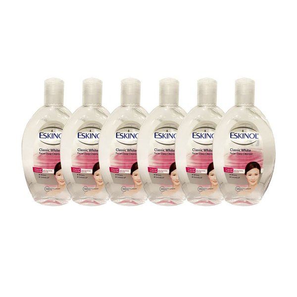 Eskinol Facial Cleanser 225 Ml - 7.6 Oz (Pack of 6) (Classic White)