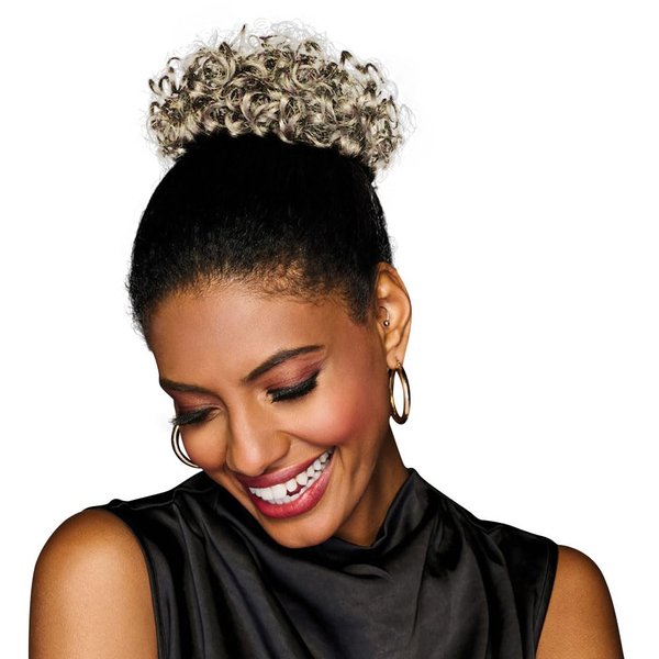 Hairuwear Hairdo Coily Wrap Hair Attachment For Instant Good Hair Days, R23/61 Alabaster