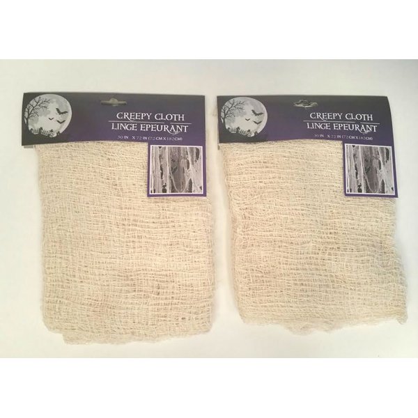 Greenbrier White 30" x 72" Creepy Cloth Decoration (Pack of 2)