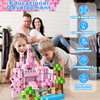 Annexfun Building Blocks-100PCS Building Blocks, Building Castle Princess Castle Garden STEM Cubes for Toddler Kids Toys, Construction Toys for Kids Ages 3+, Christmas Birthday Gifts for Girls
