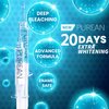 Purean Teeth Whitening Kit with LED Light – 2 Syringes of 5ml Professional 35% Carbamide Peroxide Tooth Whitener Gel – Bright White Smile Set with Mouth Tray