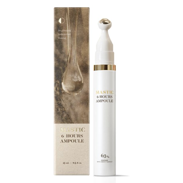 Mastic 6-Hours Ampoule Serum Stick Roller Type Mastic 6-Hours Ampoule (Derma Roller Stick-Type, 0.5fl oz) - Serum for Even Skin Tone and Elasticity. Fermented Mastic Gum.