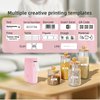 vretti Label Maker Machine with Tape, HP2 Portable Bluetooth Label Printer for Storage, Shipping, Barcode, Office, Home, Organizing Mini Sticker Label Maker with Multiple Templates (Pink)