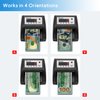 TIHOO Automatic Counterfeit Bill Detector, Money Detector and Counter with UV, MG, IR, Size and Image Detection, USD Currency Value Checker Scanner, Black