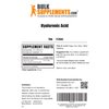 BULKSUPPLEMENTS.COM Hyaluronic Acid Powder - Hyaluronic Acid Supplements - Hyaluronic Acid 200mg - Hyaluronic Acid Food Grade - 200mg of Pure Hyaluronic Acid per Serving (50 Grams - 1.8 oz)