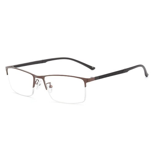 UniVison 58002 Anti-fatigue Anti-blue Light Reading Glasses Mens Lightweight (Brown +2.50)