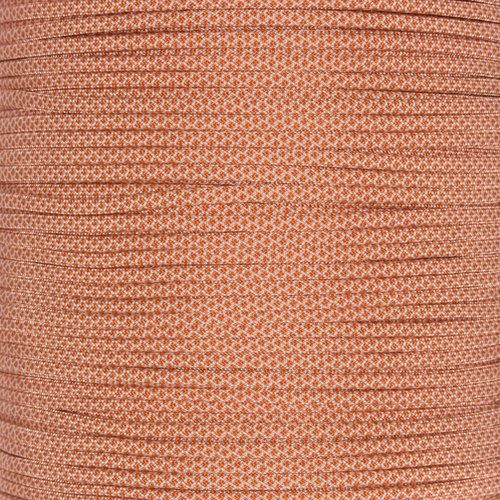 Paracord Planet 50 Foot Hanks of 550 Type III 7 Strand Paracord (Cream w/Intl Orange Diamonds 50 Feet)