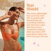 Kopari Sun Shield On-The-Glow Sheer Sunscreen Stick SPF 40, Sweat and Water Resistant Roll On Sunscreen For Face and Body with Vitamin E and Bisobolol, 1oz